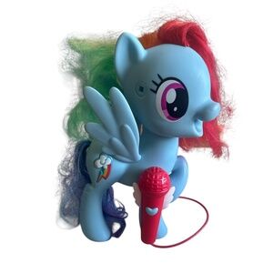 MY LITTLE PONY Karaoke Singing Rainbow Dash Play & Sing Along W/Mic Working